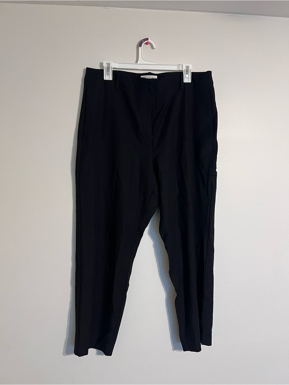 Banana Republic Women's Black Dress Pants Capri’s Size 14 Modern Slim Stretch